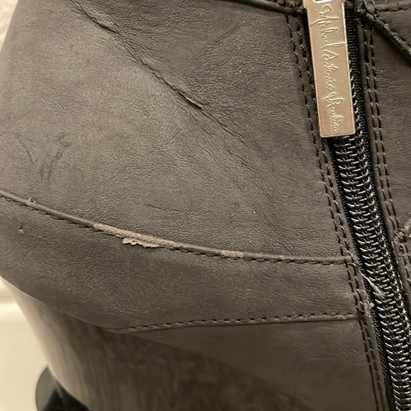 MICHAEL ANTONIO STUDIO BLACK TRIPLE WEDGE BOOTIES - Picture 6 of 7